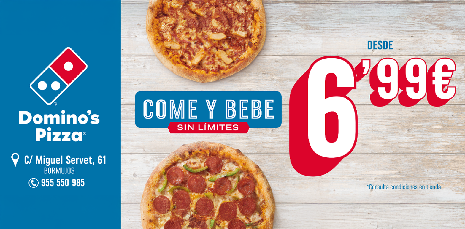 Trabajo de diseño para campaña exterior de Domino's Pizza. Creación de valla publicitaria